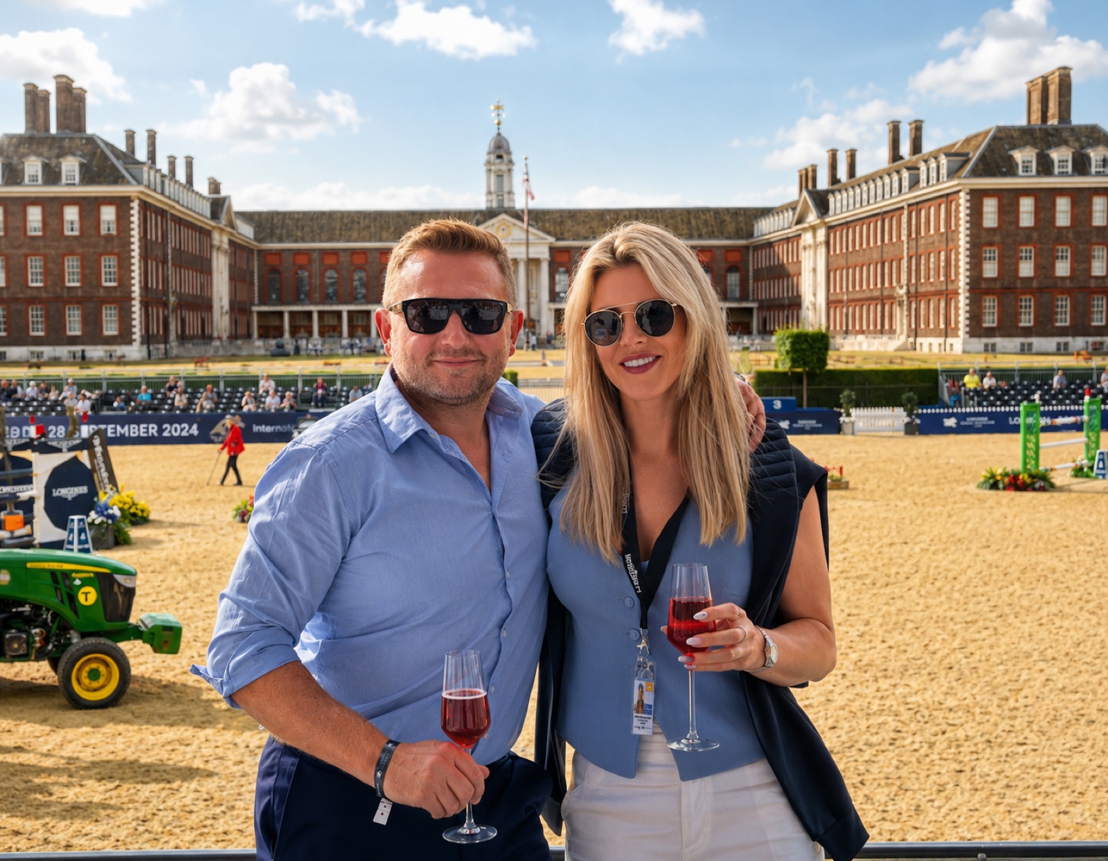 Lee and Harriet Smith at the Longines Global Champions Tour, Royal Hospital Chelsea, London