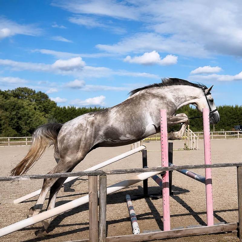 Edwin v/d Nachtegaal Z — grey Zangersheide stallion, showjumping prospect